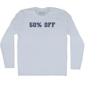 50% OFF Adult Tri-Blend Long Sleeve T-shirt