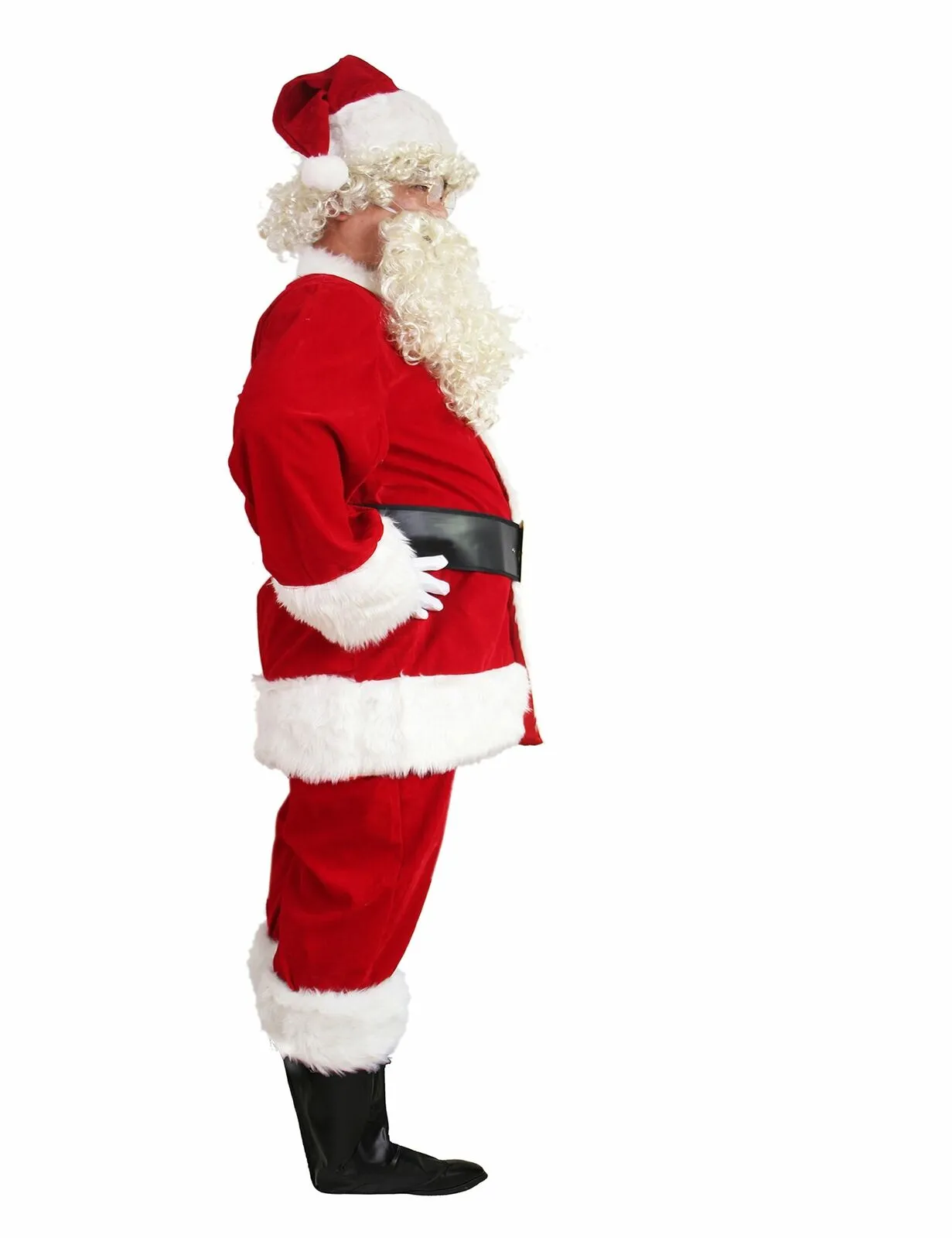 ADOMI Santa Suit 10pc. Plush Adult Costume