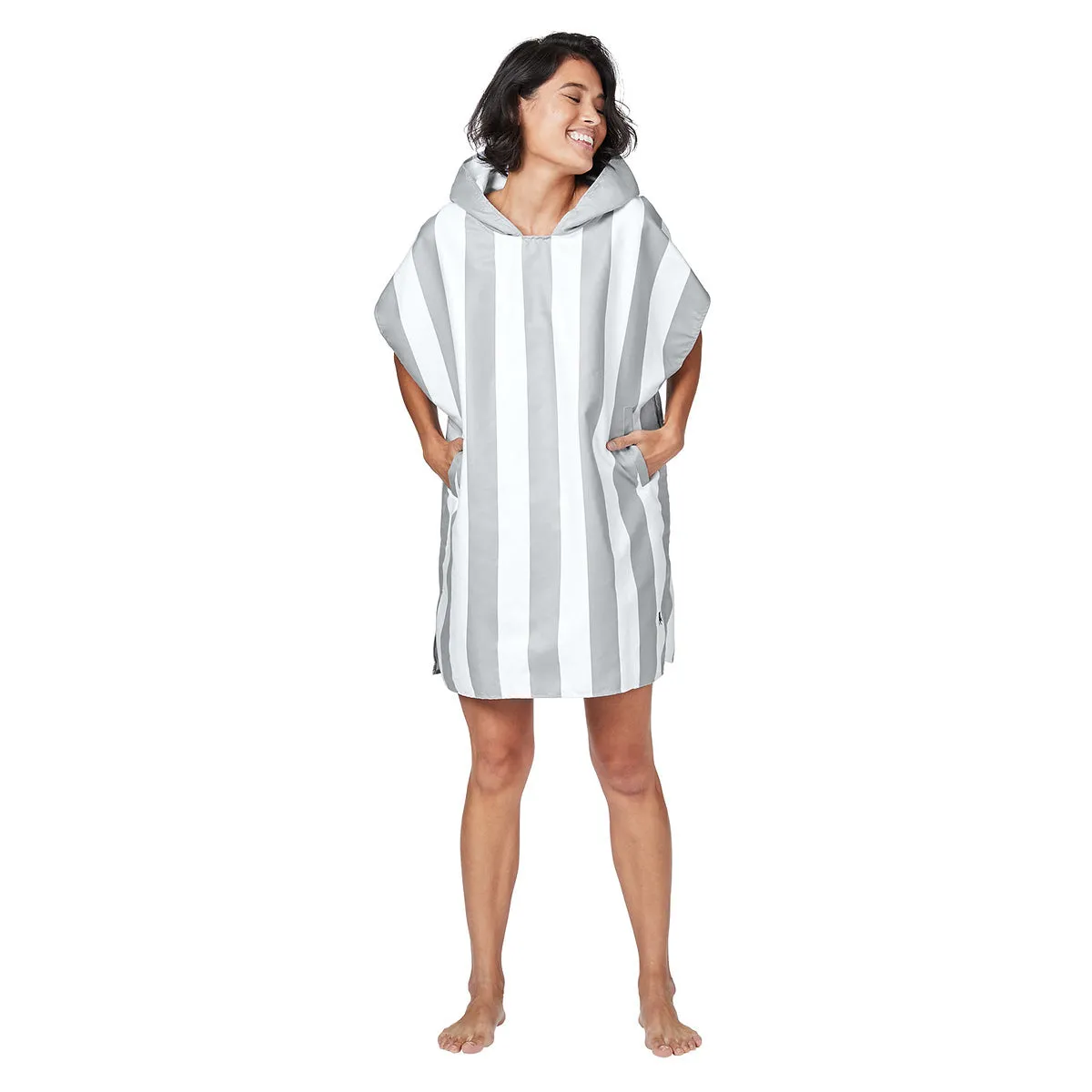 Adult Poncho - Quick Dry Hooded Towel - Goa Grey - Outlet