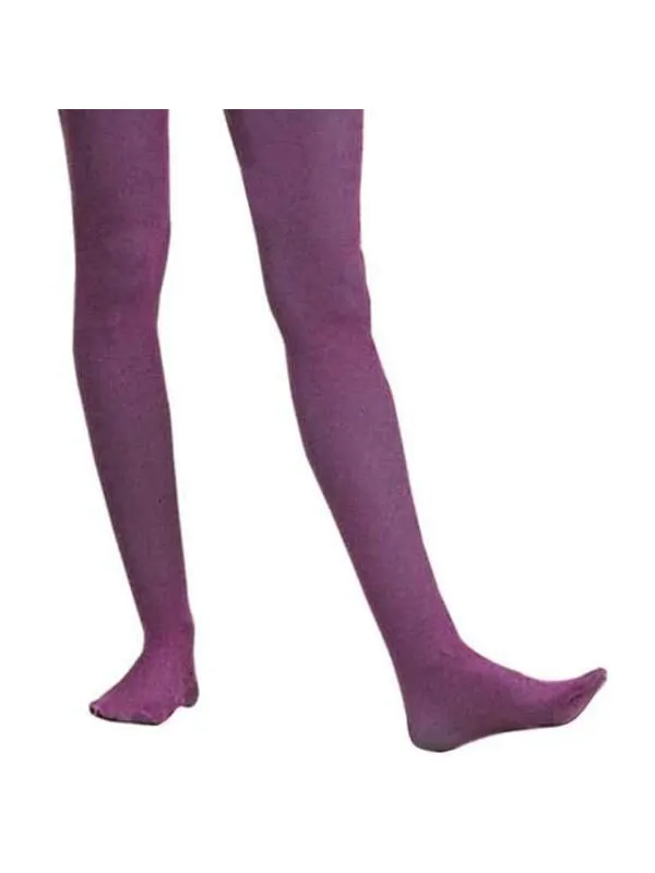 Adult Solid Purple Nylon Tights