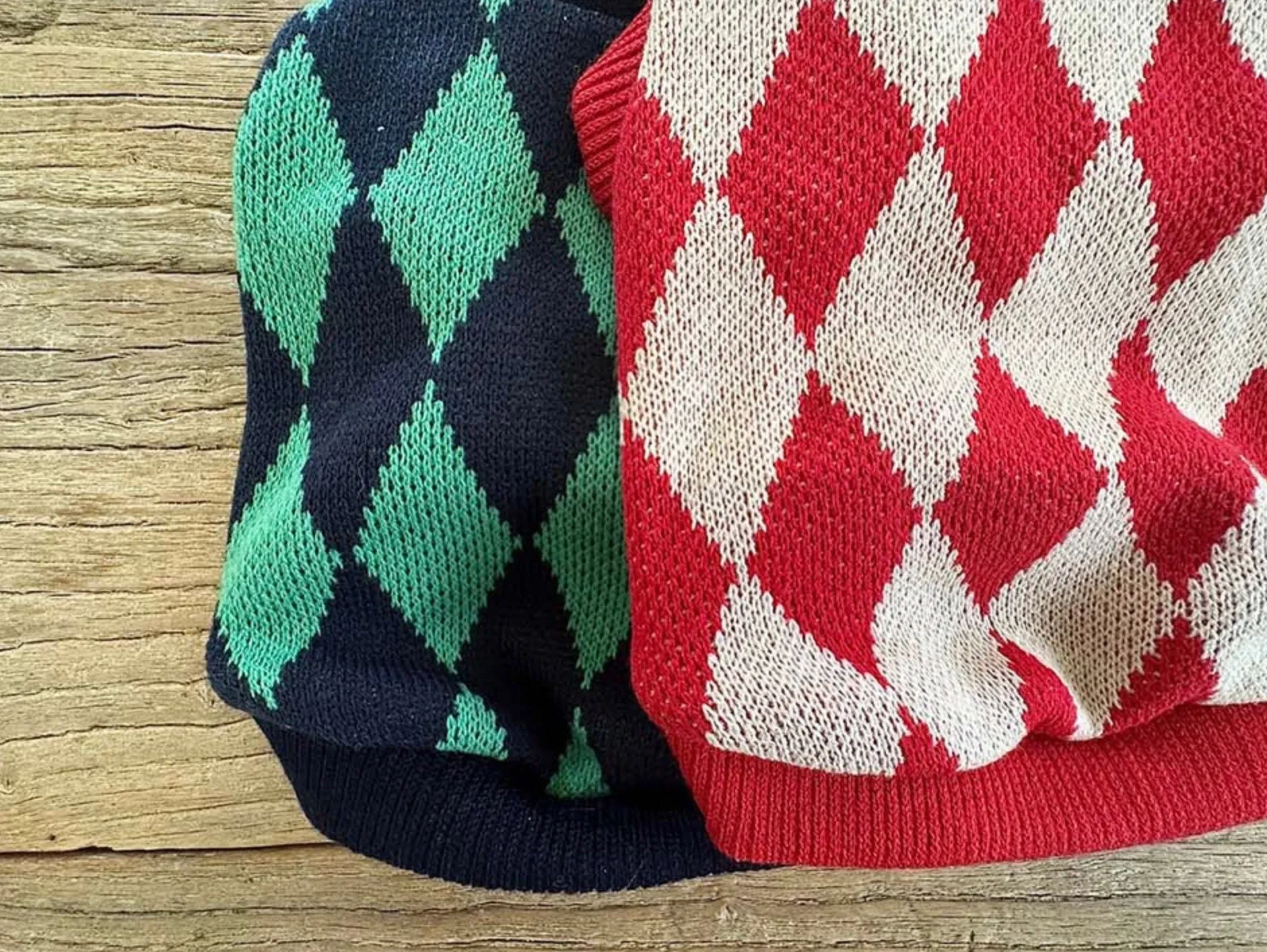 Argyle Knit Vest