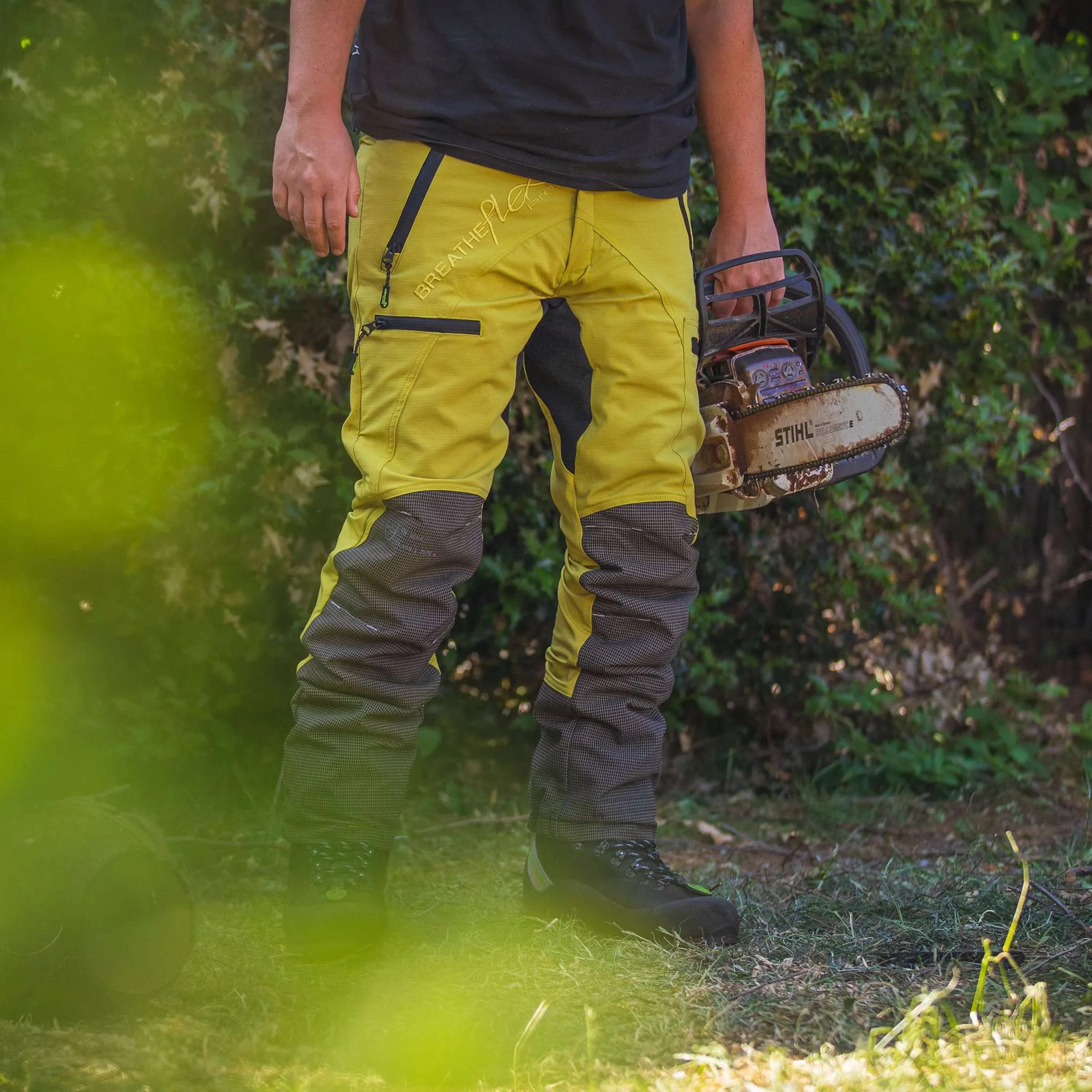 AT4070 Breatheflex Pro Chainsaw Trousers Design C Class 1 - Citrine