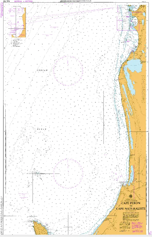 AUS 755 - Cape Peron to Cape Naturaliste Nautical Chart