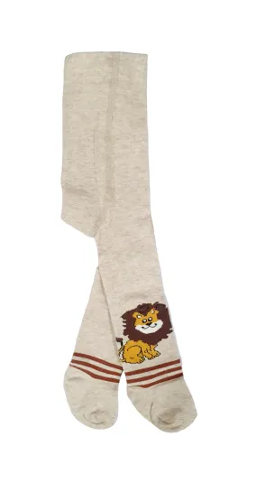 Baby Boy Tights Lion Beige (3-24mths)