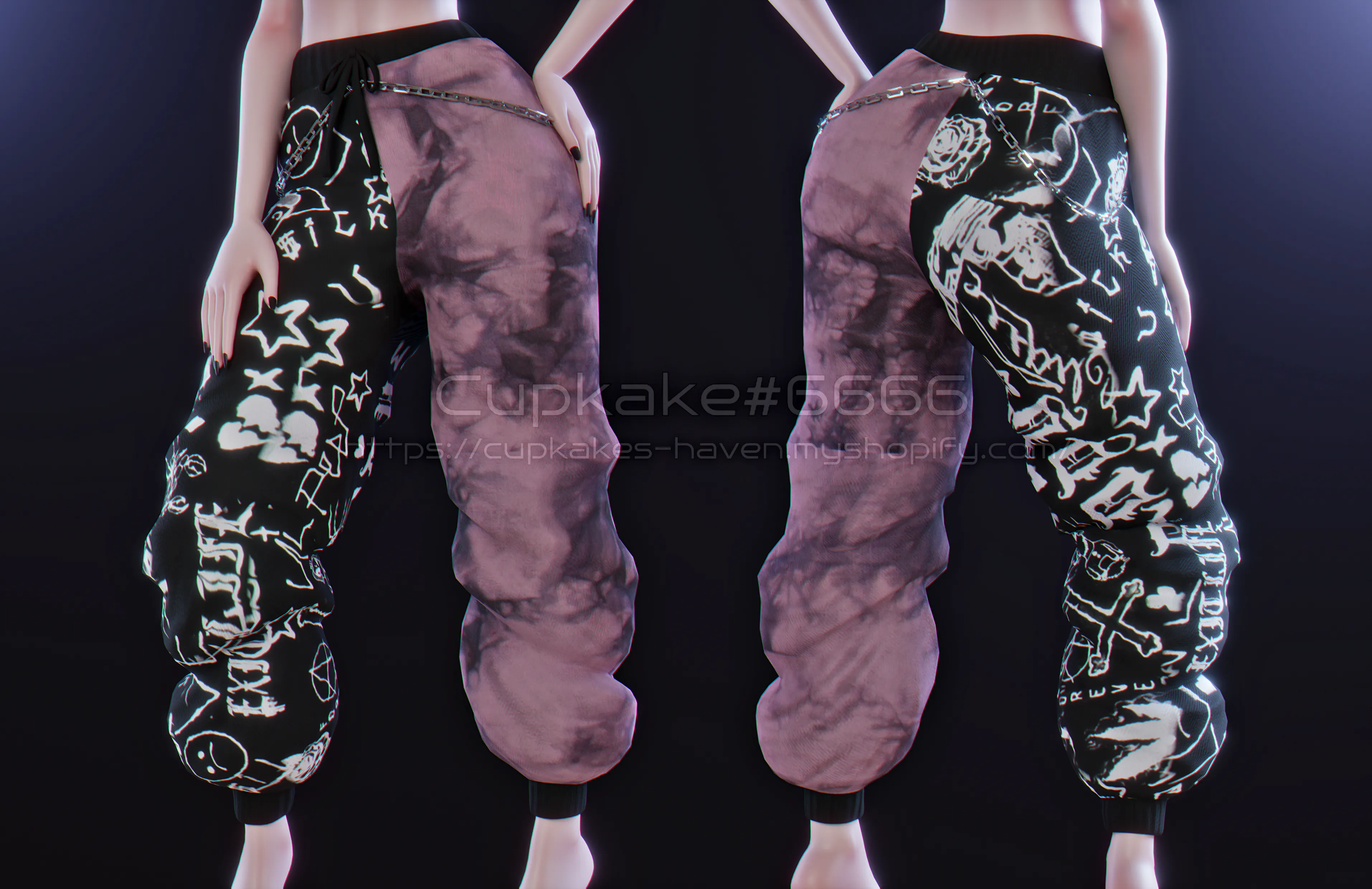 Baggy Sweatpants (3D Model Asset)(Commercial license)