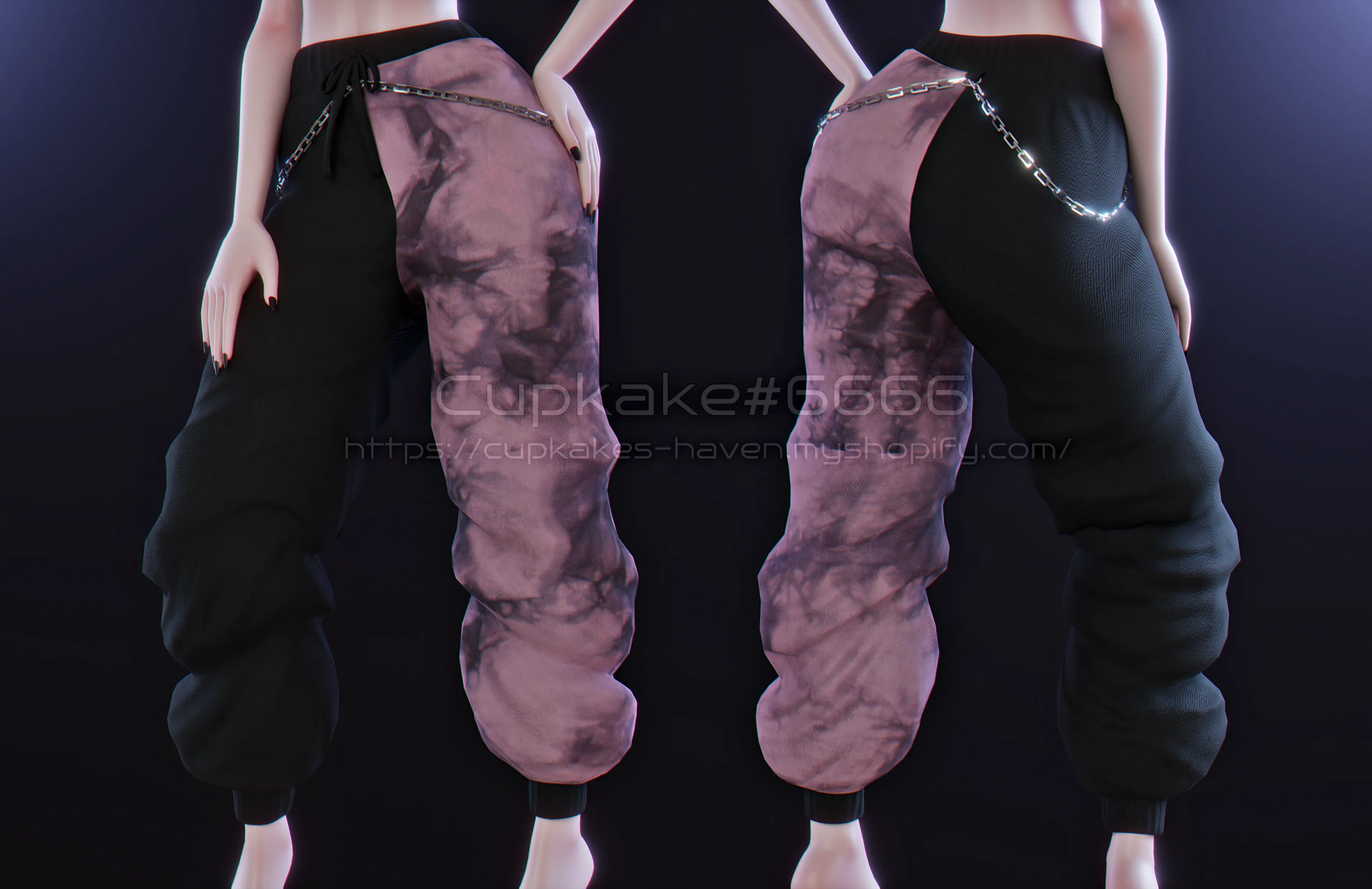 Baggy Sweatpants (3D Model Asset)(Commercial license)