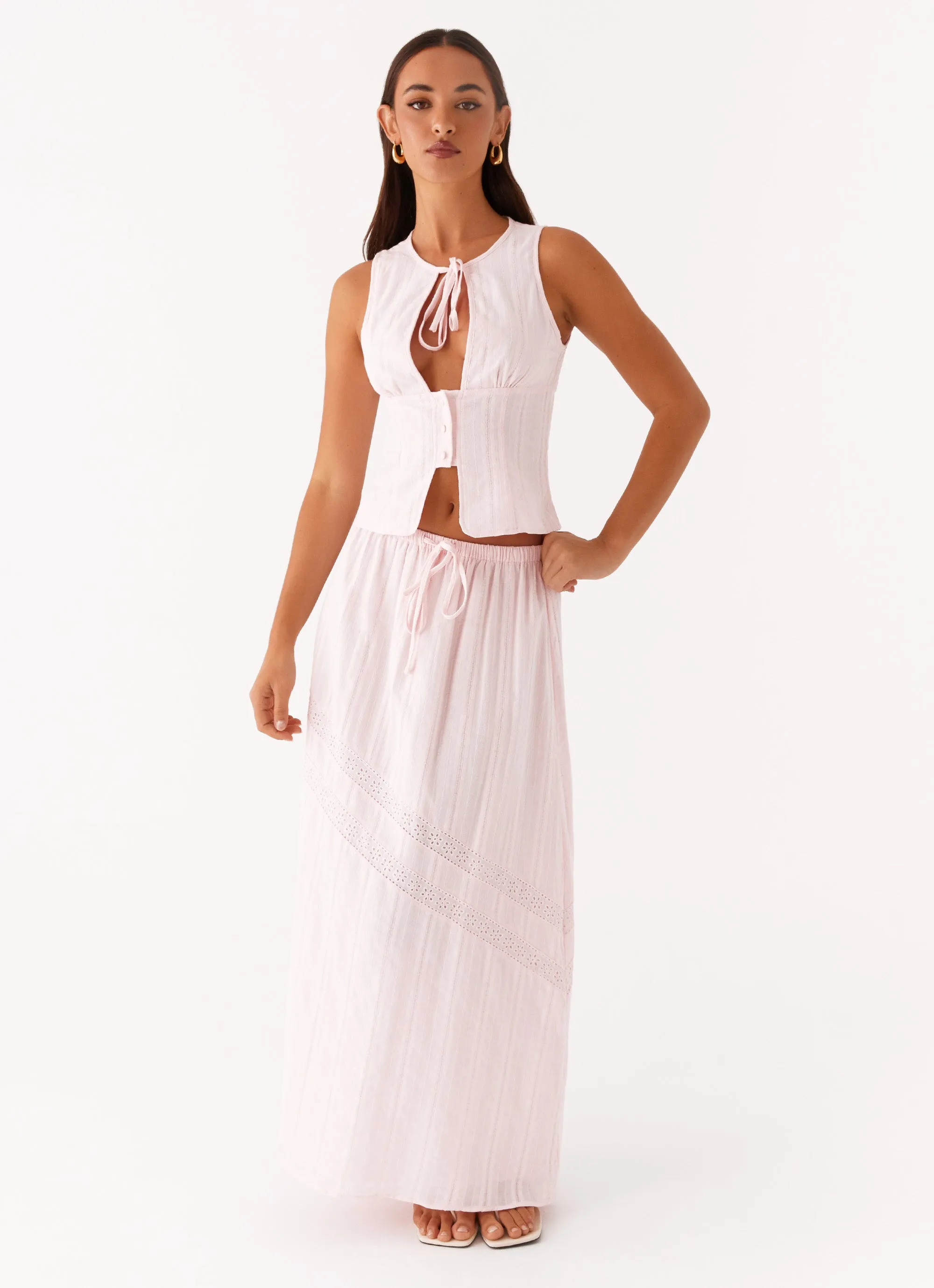 Bailey Maxi Skirt - Blush