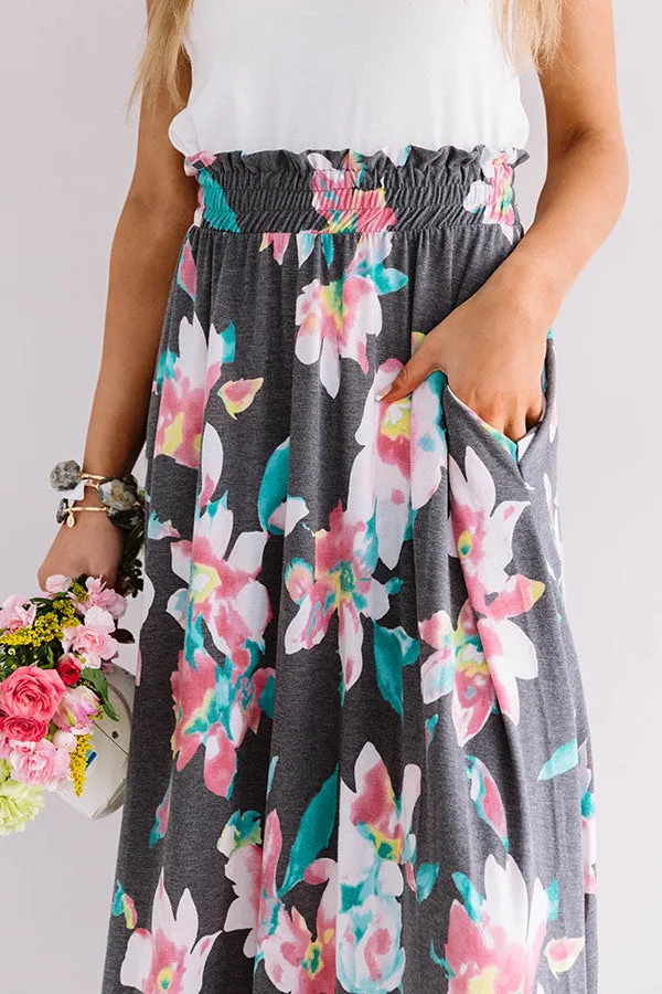 Better In Blooms Skirt In Turquoise