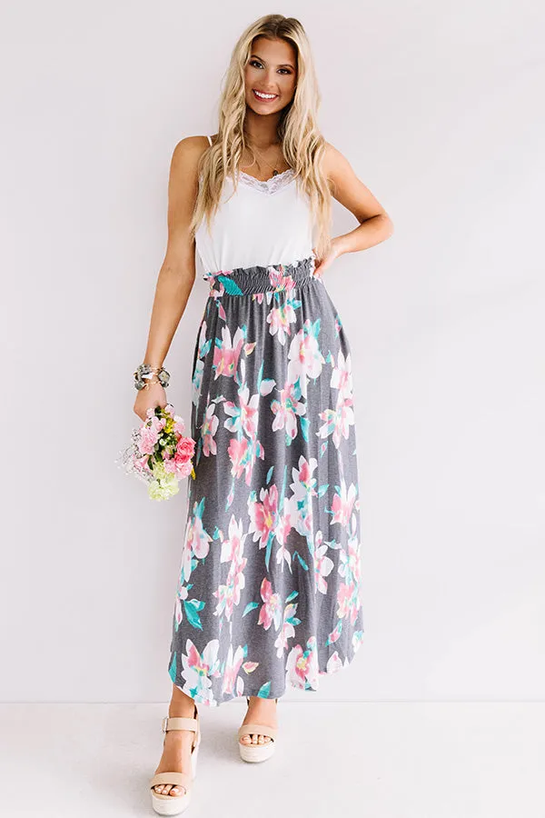 Better In Blooms Skirt In Turquoise