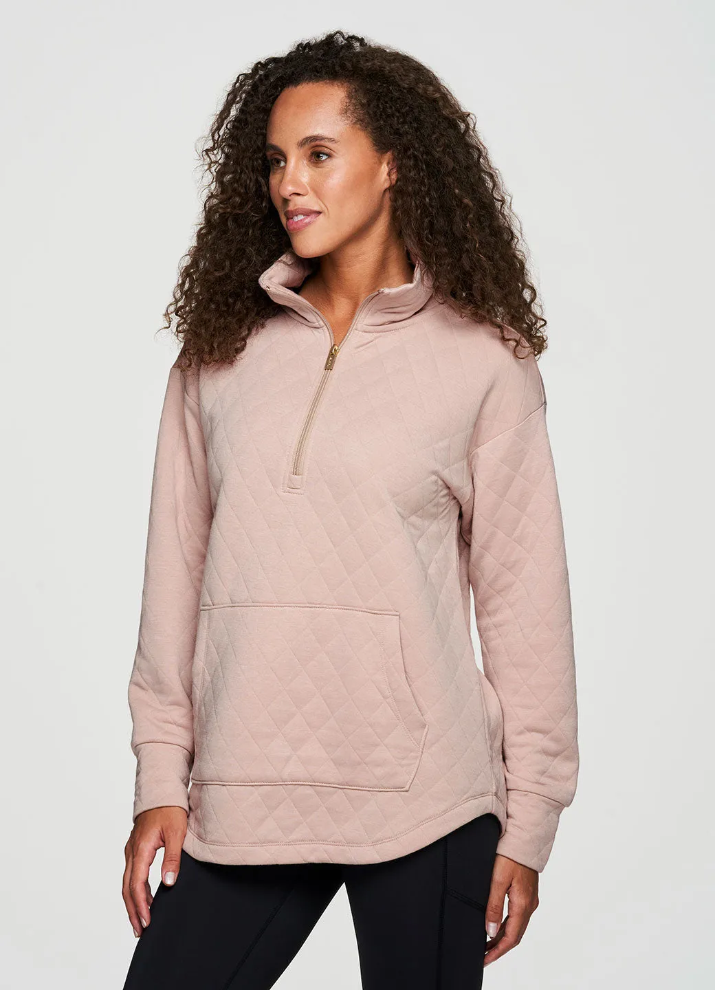 Birch Quilted 1/4 Zip Sweatshirt