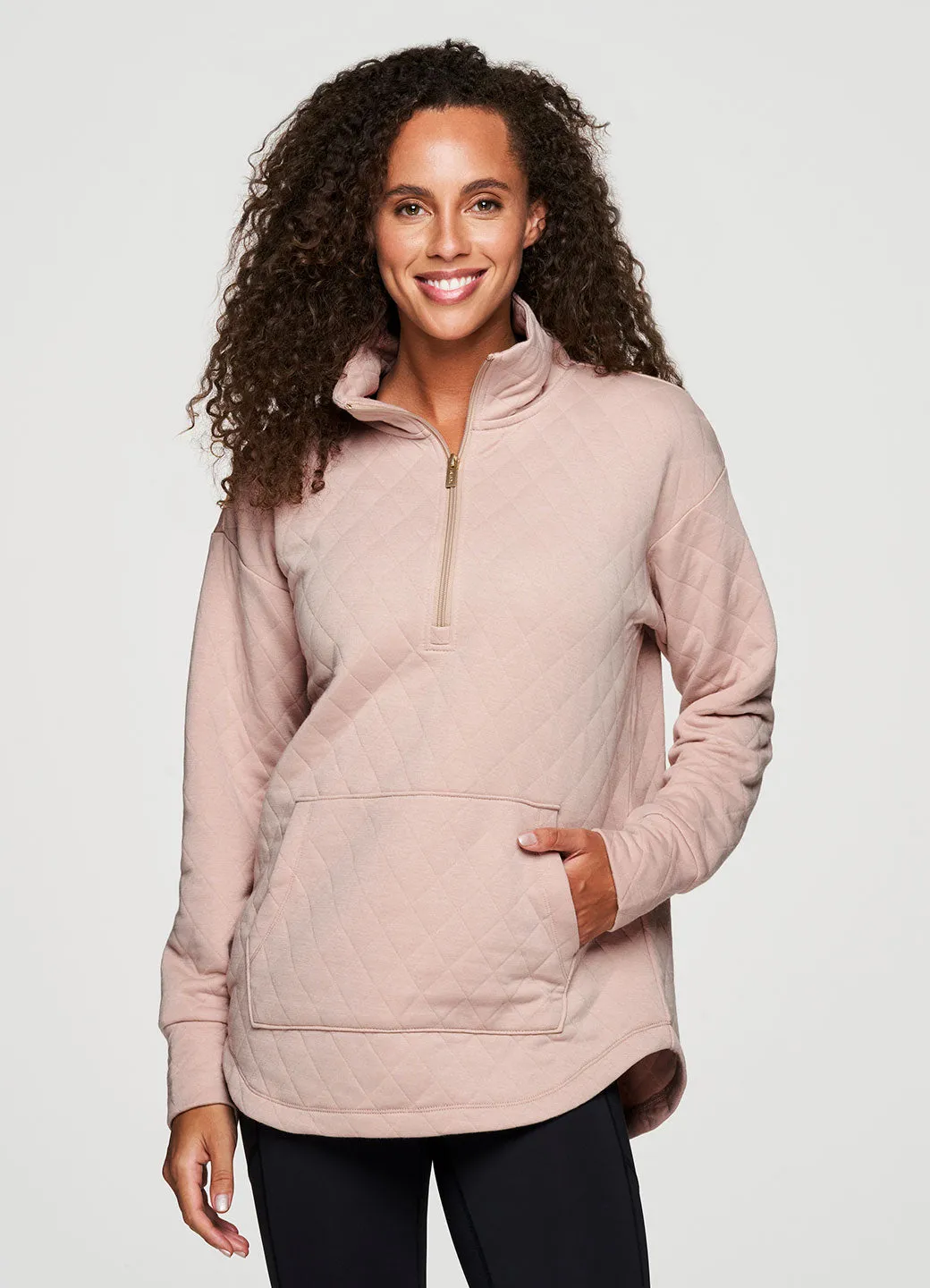 Birch Quilted 1/4 Zip Sweatshirt