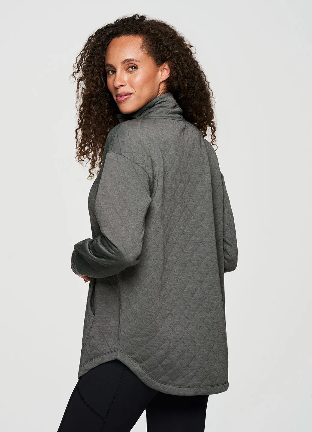 Birch Quilted 1/4 Zip Sweatshirt