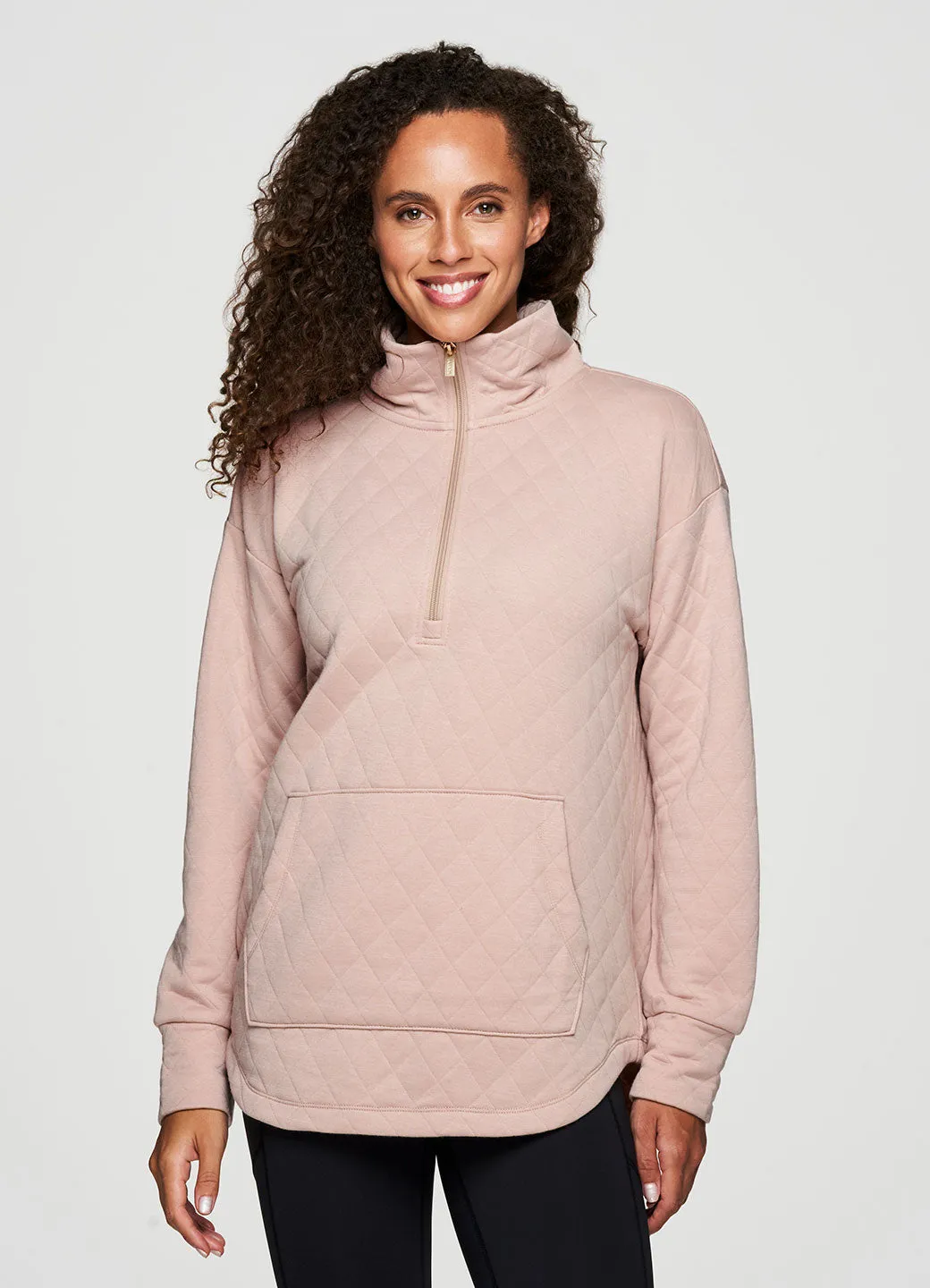 Birch Quilted 1/4 Zip Sweatshirt