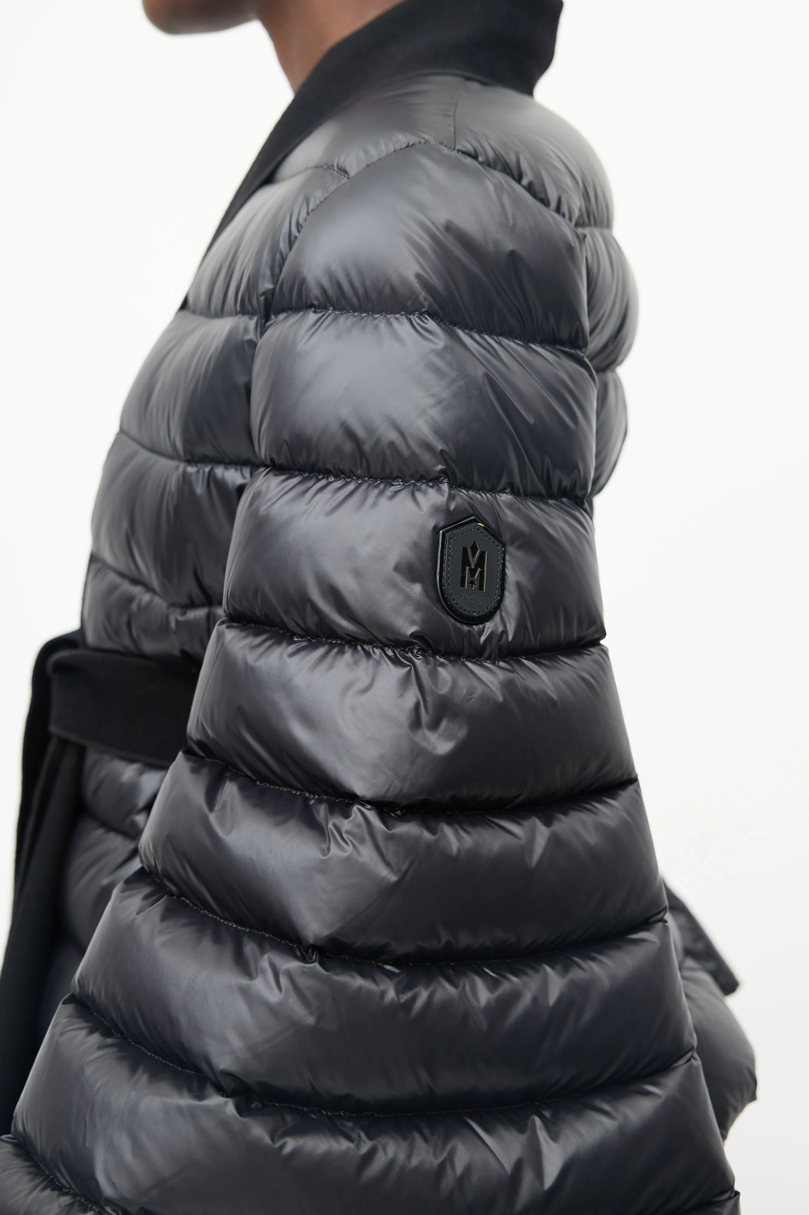 Black Belted Puffer Cape