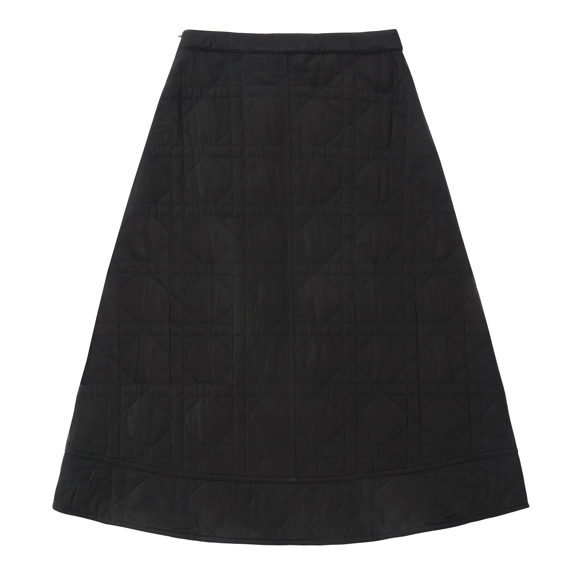 Black Quilted Skirt