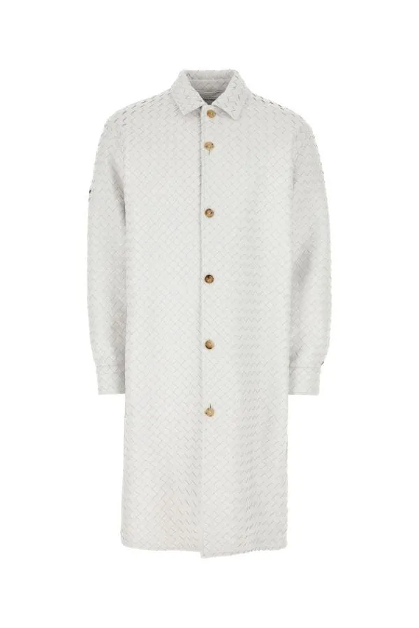 BOTTEGA VENETA | White leather coat