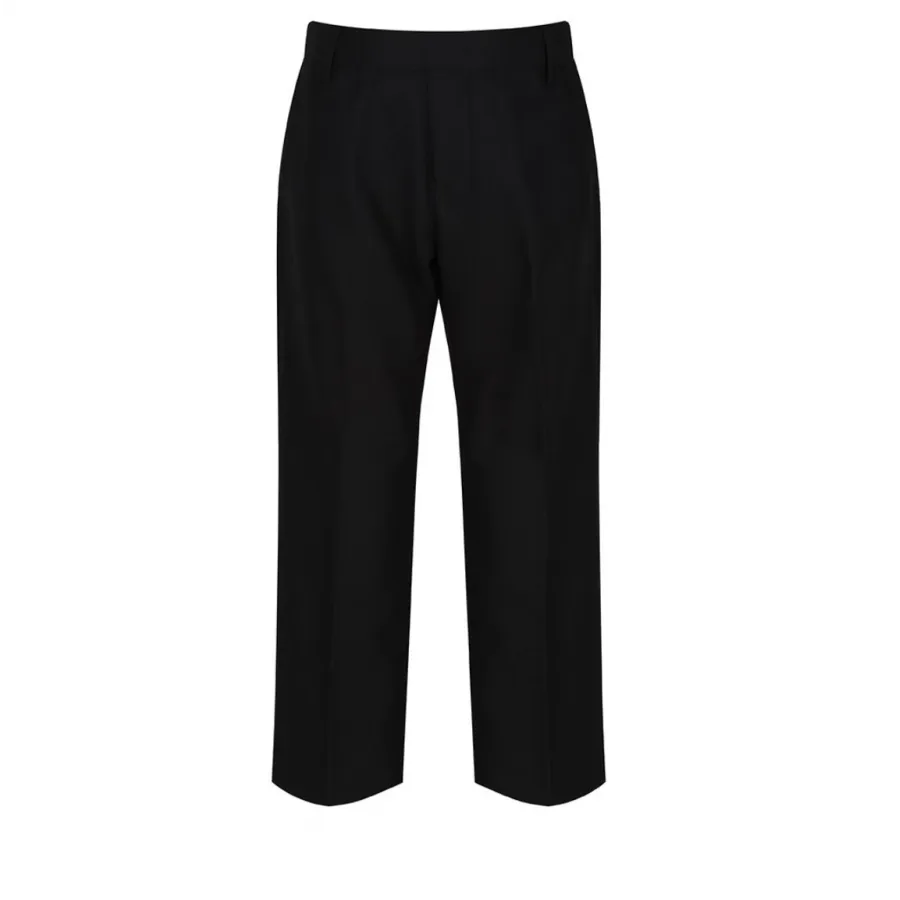 Boys Fit Junior Black Trousers - Generous Fit