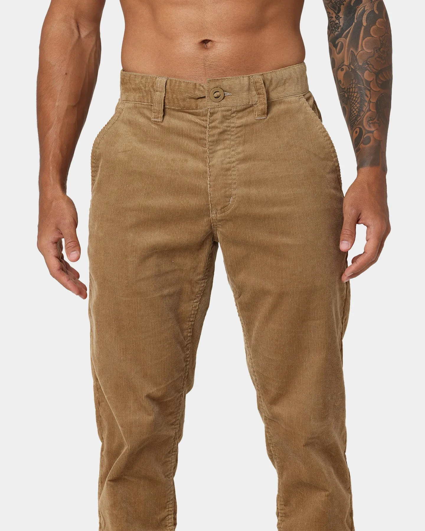 Brixton Choice Chino Pants Khaki Cord