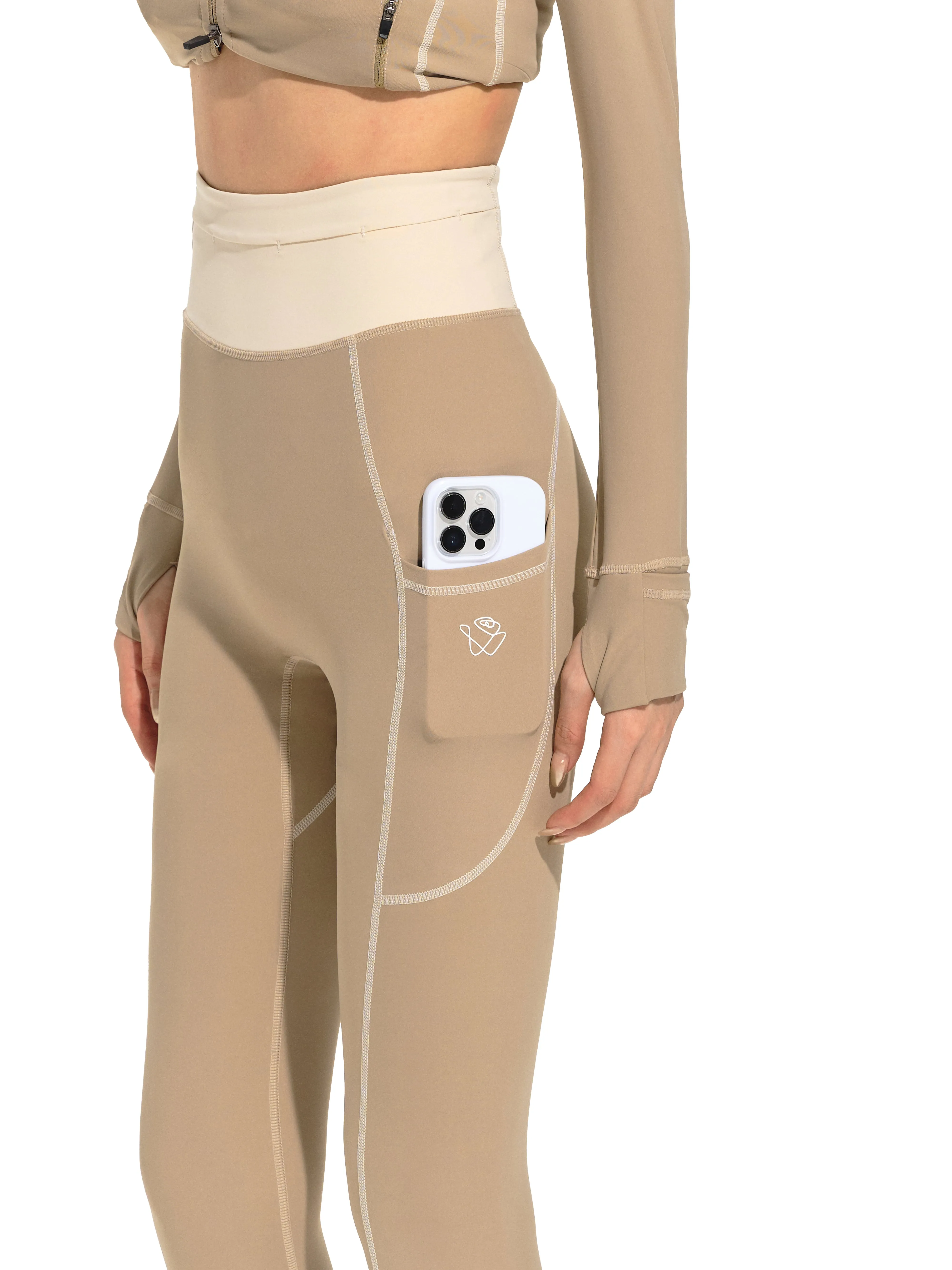 Brown Cycling Pants