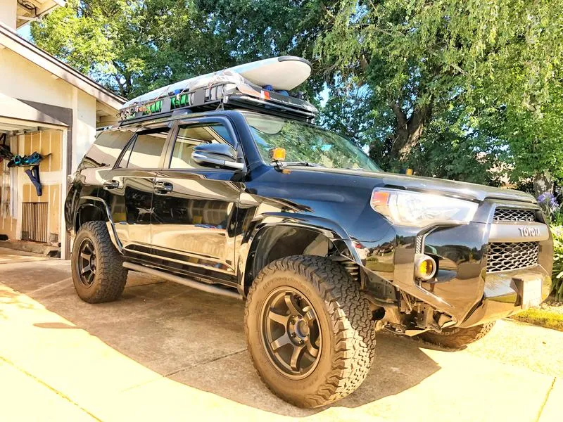 Cali Raised LED 2010-2022 Toyota 4Runner Trail Edition Bolt On Rock Sliders