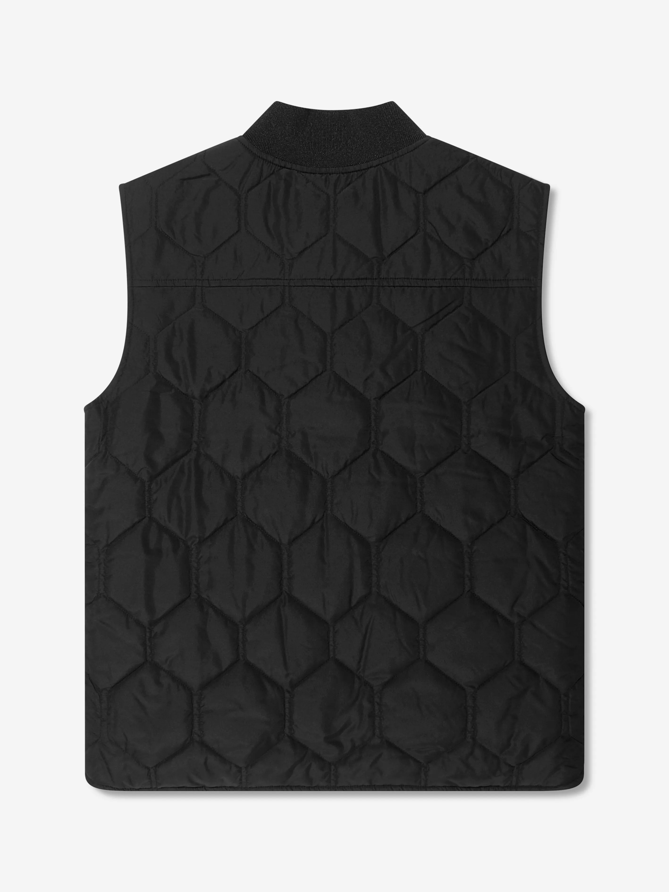 Calvin Klein Boys Quilted Vest in Black