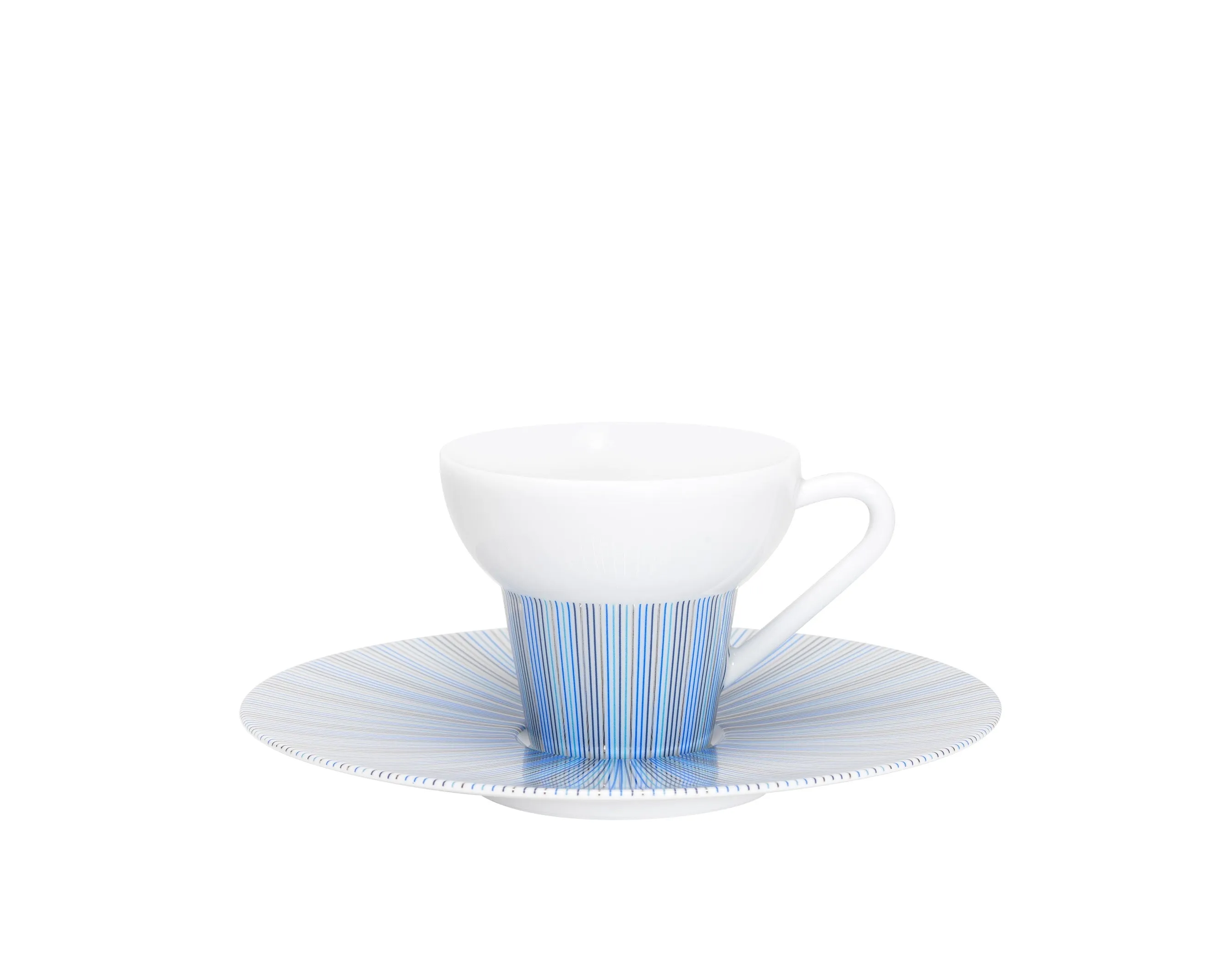 Cape Cod Indigo Platinum Demitasse Cup And Saucer