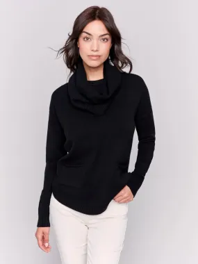 Charlie B Sweater with Removable Scarf