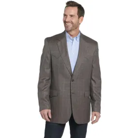 Circle S Mens Fort Worth Brown Mix Poly/Rayon Two-Button Sport Coat