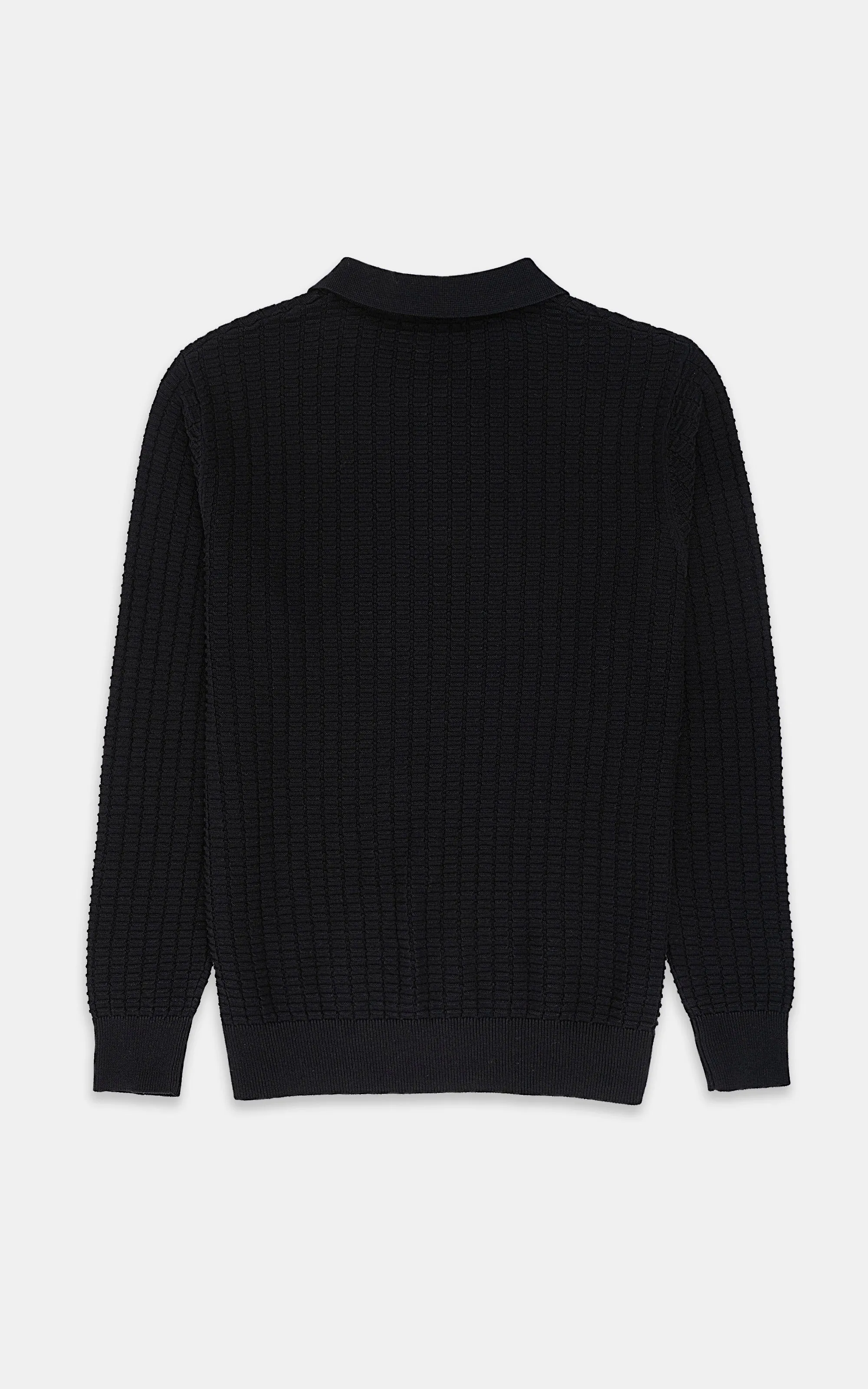 CLASSIC POLO SWEATER BLACK