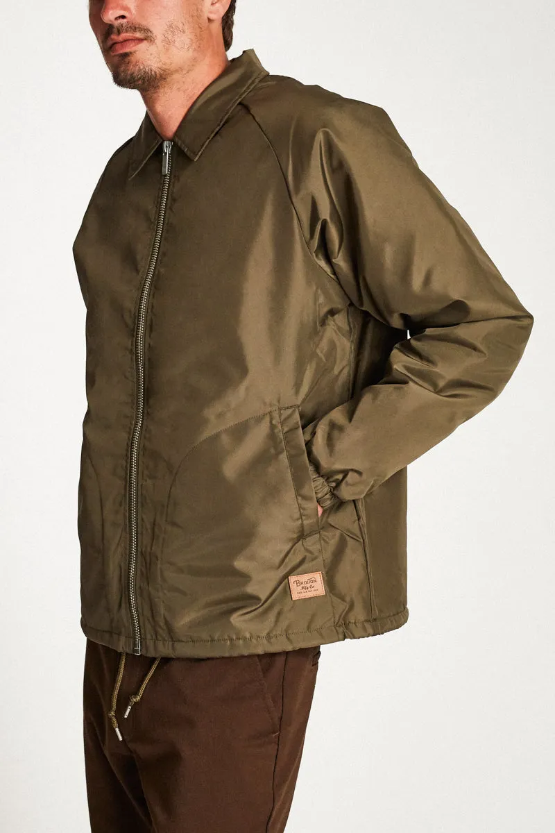 Claxton Collar Sherpa Jacket - Olive