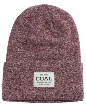 Coal The Uniform Beanie - Dark Burgundy Marl - 2023