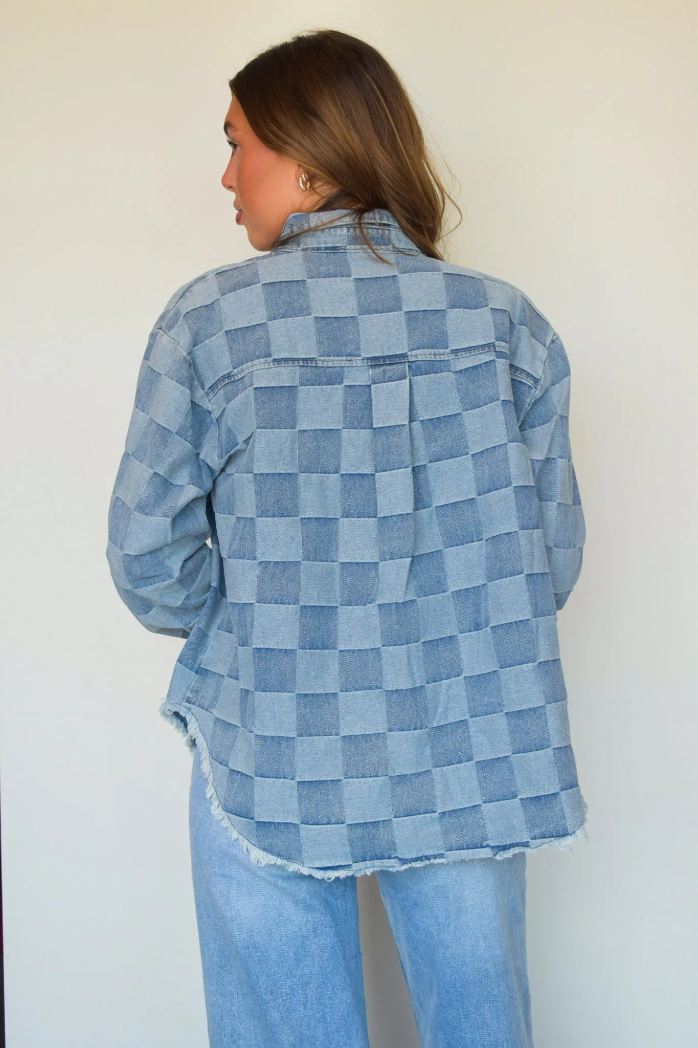 Cool Girl Checkered Shacket