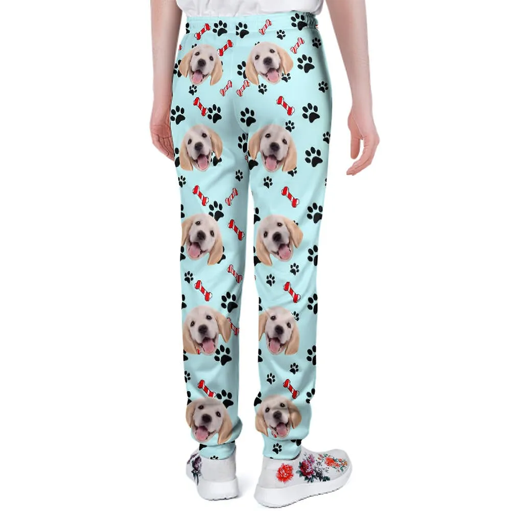 Custom Dog Face Sweatpants Unisex Joggers Gift For Pet Lovers