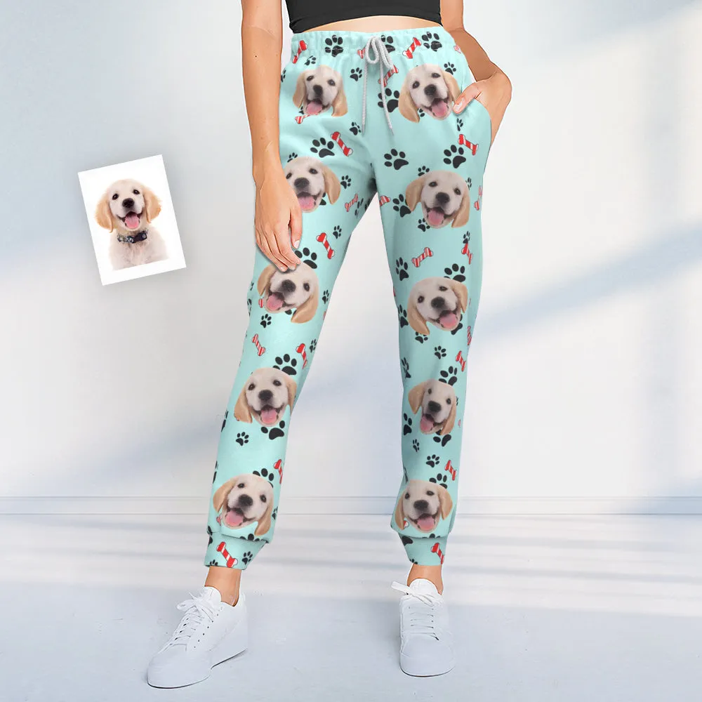 Custom Dog Face Sweatpants Unisex Joggers Gift For Pet Lovers