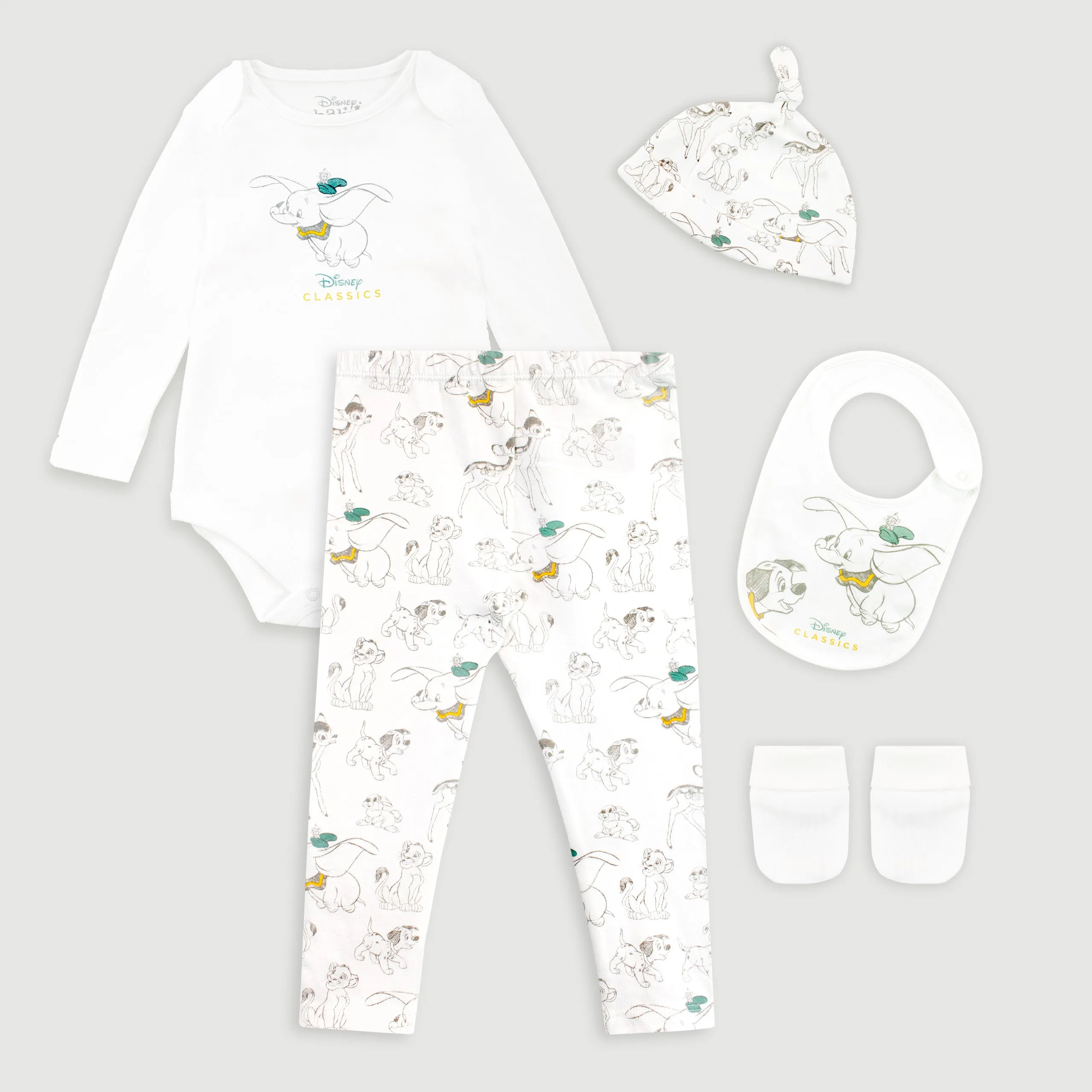 Disney Classics Babywear 5 Piece Set