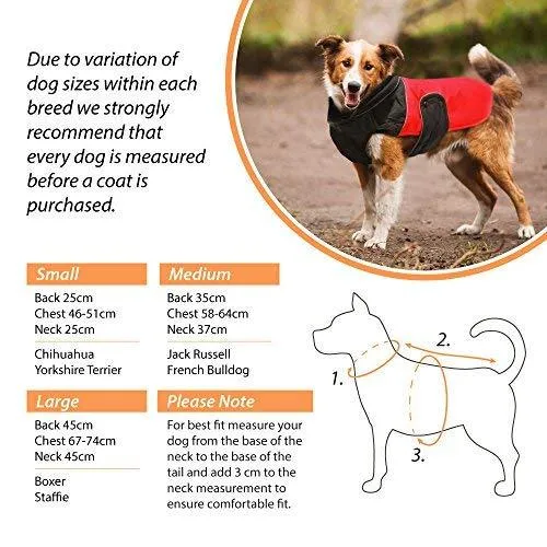 Dog Waterproof Warm Jacket - Blue -S/M/L