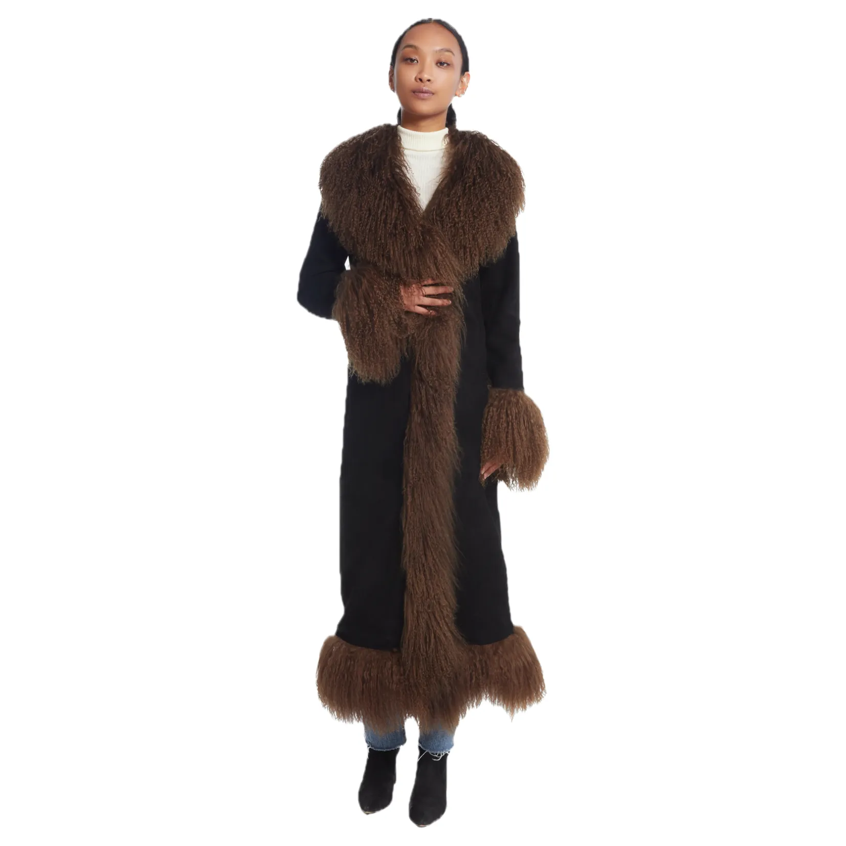 Dorothy Suede Maxi Coat