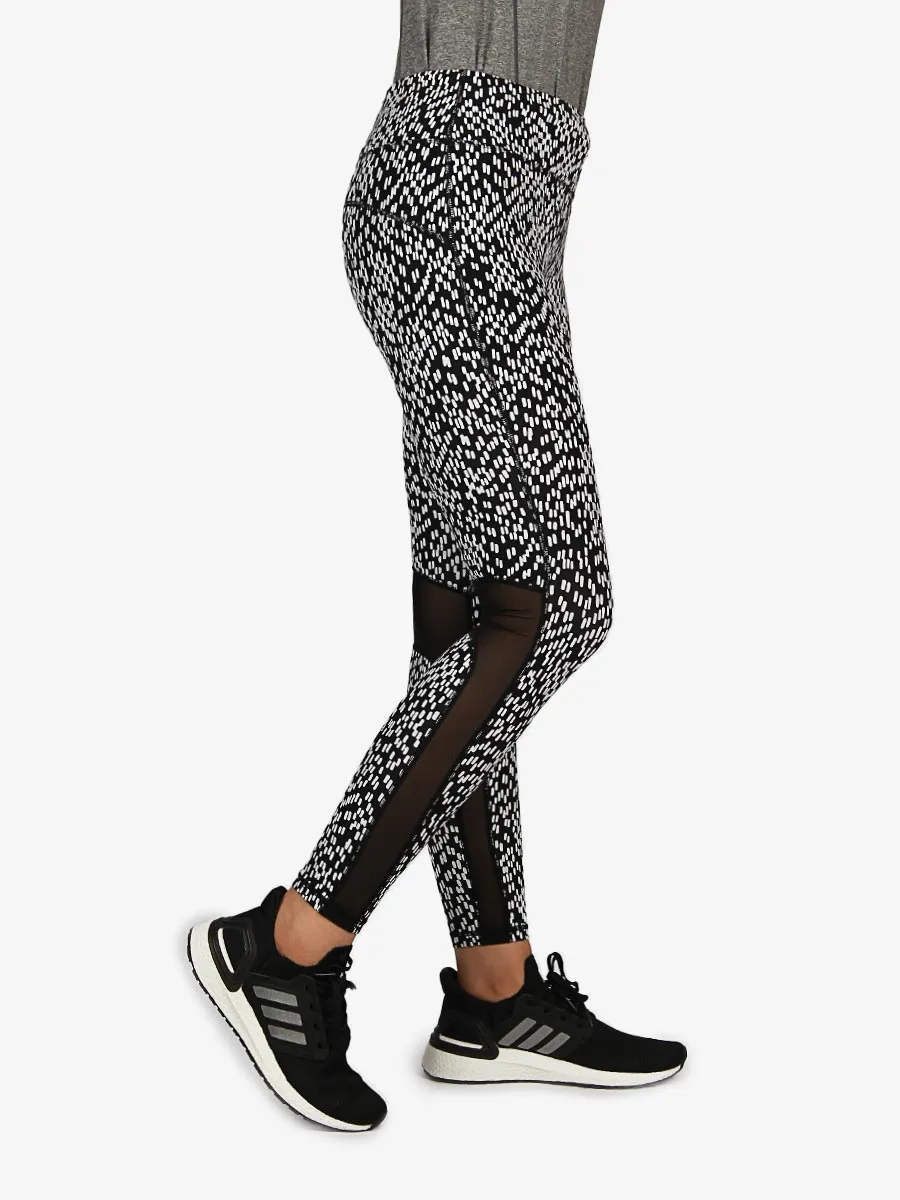 Dot Matrix - Compression Tights - 008 - Black / White