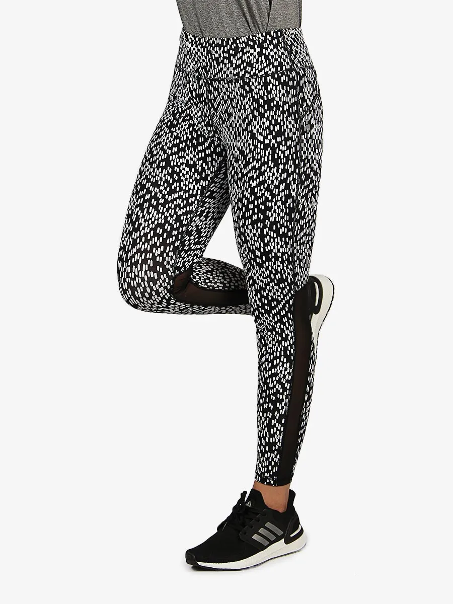 Dot Matrix - Compression Tights - 008 - Black / White