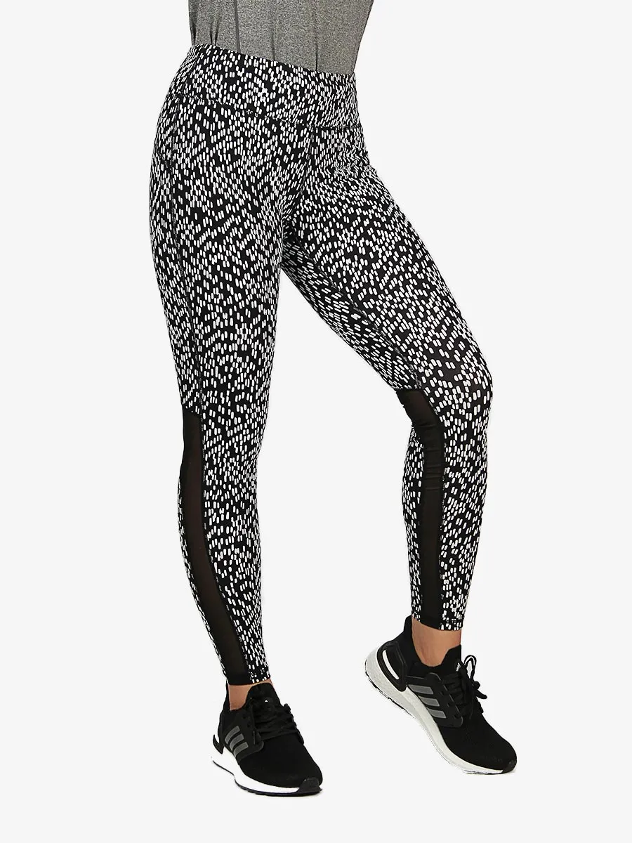 Dot Matrix - Compression Tights - 008 - Black / White