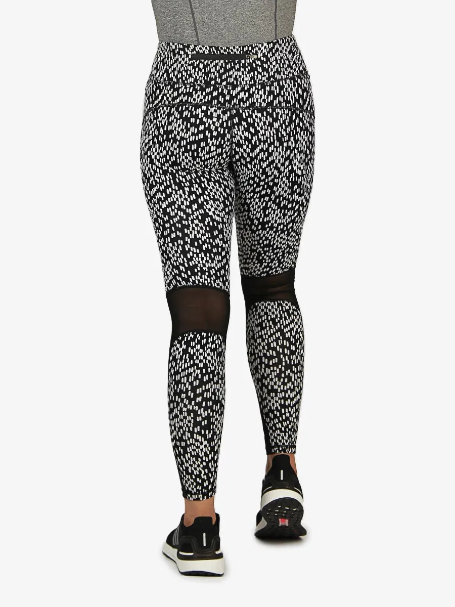 Dot Matrix - Compression Tights - 008 - Black / White