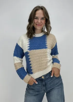 Drew Color Block Sweater