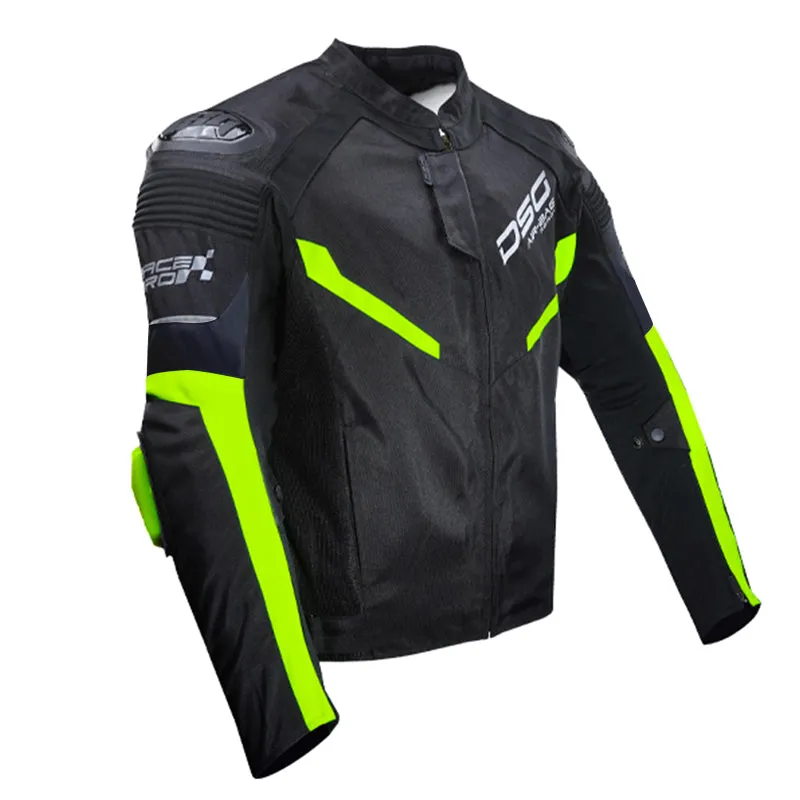 DSG Race Pro V2 Riding Jacket Black Yellow Fluo