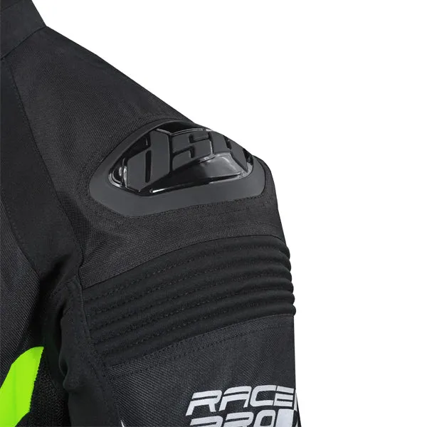 DSG Race Pro V2 Riding Jacket Black Yellow Fluo