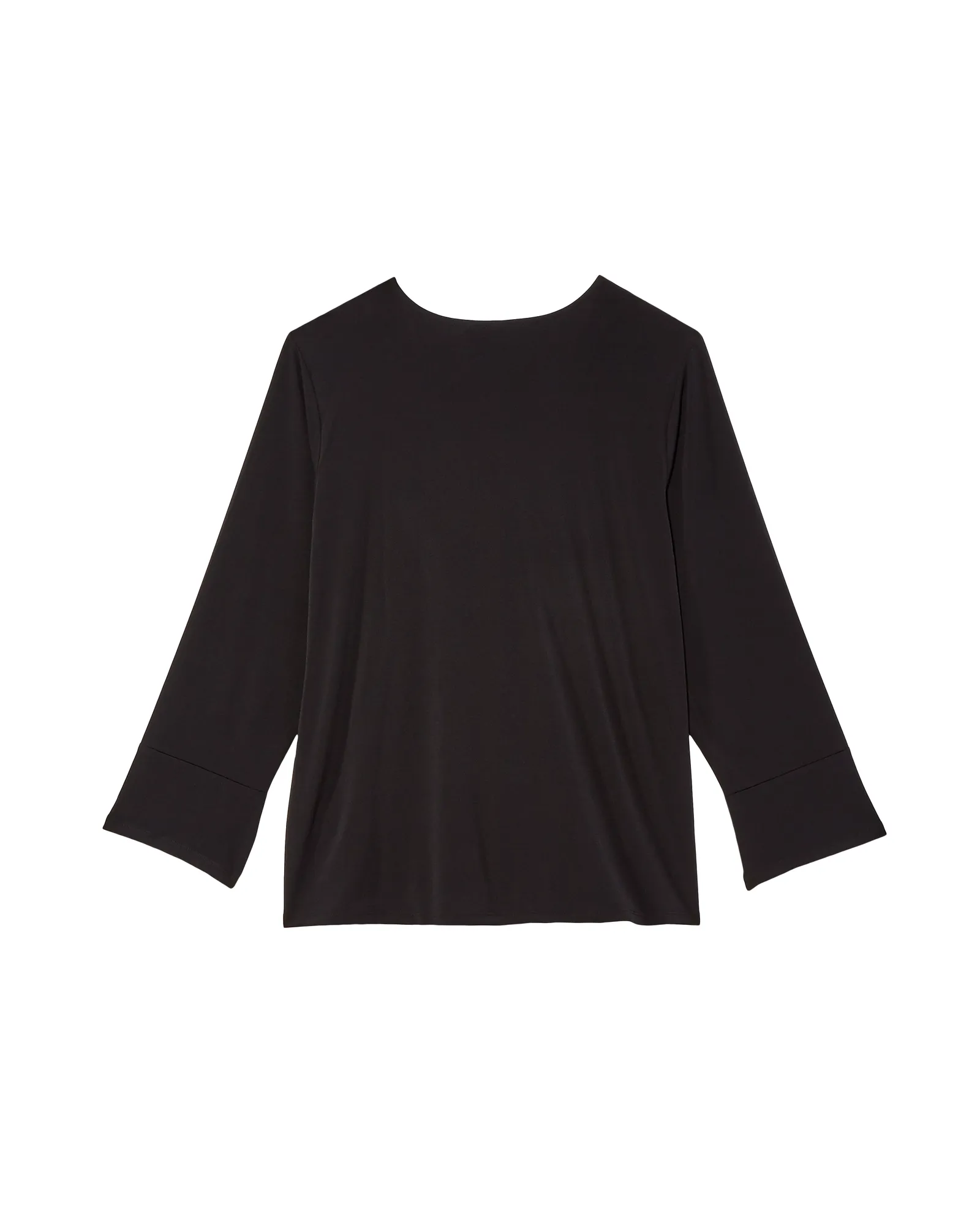 Elizabeth Buckle Wrap top | Black / Silver