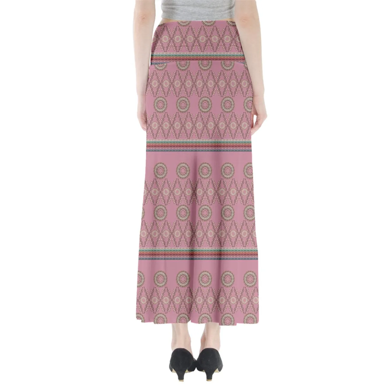 Elk Tooth Honor Pink Full Length Maxi Skirt