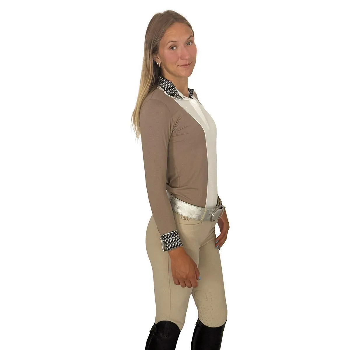 Essex Classics Ladies "Stone Brown" Luna Performance Show Shirt