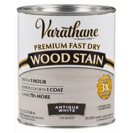 Fast Dry Interior Wood Stain, Oil-Based, Antique White, 1-Qt.