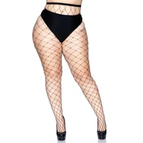 Fence Net Pantyhose - Queen - Black