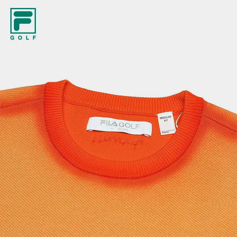 FILA CORE ATHLETICS GOLF X VERSAILLES COLLECTION Women Knit Sweater (Orange)